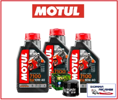 TAGLIANDO SUZUKI DL V-STROM 650 2012-2020 OLIO MOTUL 7100 10W40 + FILTRO HIFLO