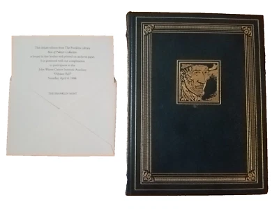 The Old Man and the Sea Signed by Larry Hagman Franklin Library Ernest Hemingway - Image 1 of 4