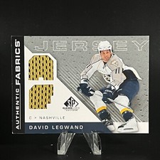 David Legwand 2007-08 SP Game Used Edition Authentic Fabrics #AF-DL Predators