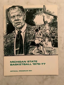 Michigan State vs Iowa men's basketball game program, February 9, 1977 - Picture 1 of 2