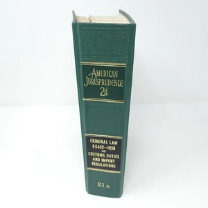 American Jurisprudence 2d State and Federal Vol 21A CRIMINAL LAW CUSTOMS 1981 HC - Picture 1 of 7