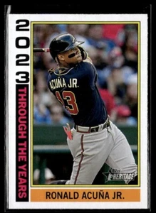 2025 Topps Heritage Ronald Acuna Jr. Through The Years Insert #TTY-24 - Picture 1 of 2