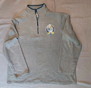 Felpa uomo Disney Store Paperino grigio pile XL 1/4 zip finto collo - Foto 1 di 7