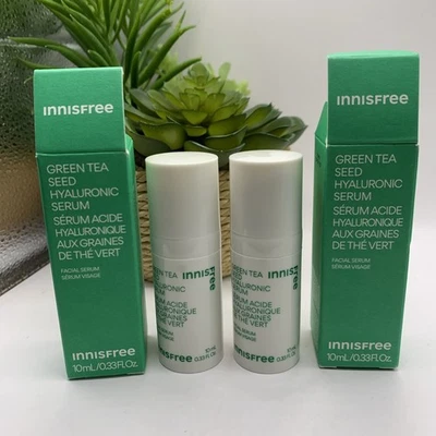 Suero de ácido hialurónico X2 Innisfree Green Tea .33 oz NUEVO EN CAJA caducidad 8/2027 Foto 1 de 3
