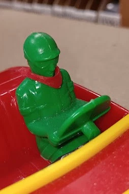 Vintage Herkimer OK Cub Hot Rod Driver Figure, 1950s-60s - Image 1 of 4