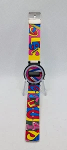 Orologio digitale vintage Jordache funky retrò anni 80 orologio da polso colorato ha bisogno di batteria - Foto 1 di 7