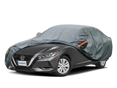 For Nissan Sentra 2000-2025 Waterproof Car Cover 16 Layers All Weather Zipper Do Foto 1 de 4