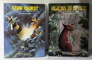 Steven Caldwell 1979 Galactic Encounters 2 BOOK LOT ALIENS IN SPACE & STAR QUEST - Picture 1 of 7