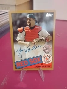 Autógrafos de béisbol Topps 2020-1985 Jason Varitek #85A-JVA dorado/50 (AU) - Imagen 1 de 2