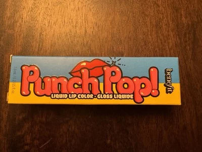 Benefit Punch Pop Liquid Lip Color Gloss Strawberry Shine Lip Tube 0.23 oz - Image 1 of 4