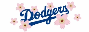 ML-10-62 Dodgers Tokyo Series Flor de Cerezo Brillante REVESTIMIENTO UV Pegatina LA - Imagen 1 de 12