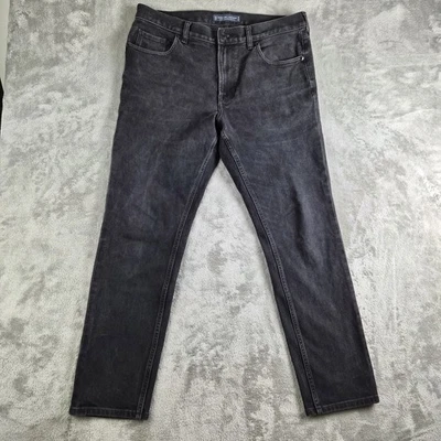 Everlane Jeans 35x30 Negro Denim Uniforme The Slim 4 Way Stretch Algodón Orgánico Foto 1 de 4