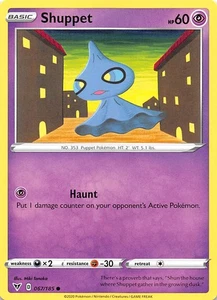 Shuppet 067/185 SWSH04 Vivid Voltage Pokemon 006913 - Picture 1 of 2