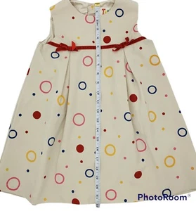 Vintage Girls Retro Party Dress 3-4 Yrs Med Summer Polka Dot Tatyana Sleeveless - Picture 1 of 11