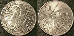 Afrique centrale - République Centrafricaine - 500 francs 1977 B SUP ! KM#12 - Picture 1 of 1