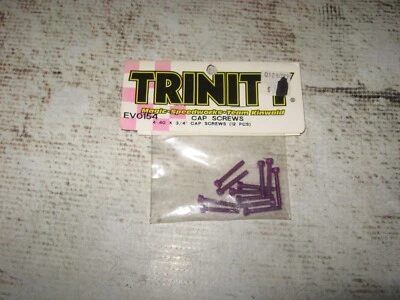 🔥 Vintage RC Trinity 4-40 x 3/4” CH Screws Aluminum Purple (12) EV 0154 🔥 - Image 1 of 2