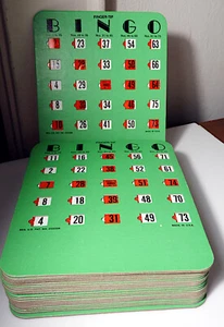 Finger-Tip Shutter Slide Bingo Cards, Sets of 20, Never Used Condition - Picture 1 of 2
