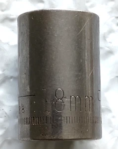 CRAFTSMAN TOOLS USA G144228, UNIDAD 1/2", 18MM. ENCHUFE, POCO PROFUNDO, 6 PUNTOS. - Imagen 1 de 10