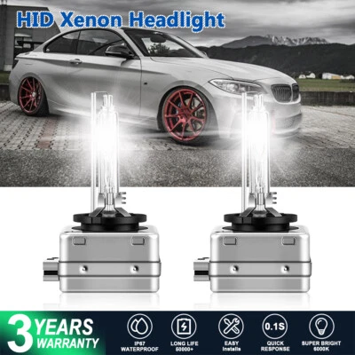 For BMW M235i M3 M5 M6 High/Low Beam HID Headlight Xenon White Upgrade Bulbs - Image 1 of 4