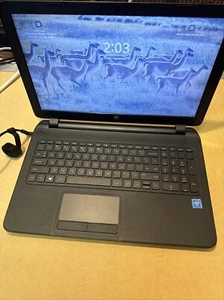 hp 15-f233wm laptop *BAD BATTERY* 256 GB SSD, 8GB RAM - Picture 1 of 5