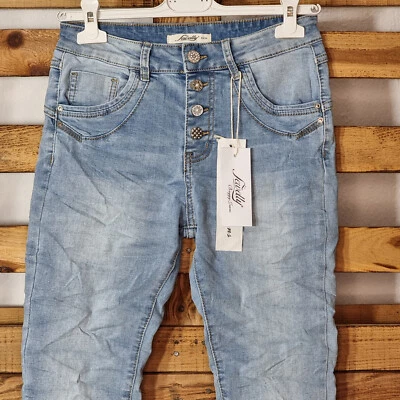 JEWELLY BAGGY JEANS BLUE GR.XS-XL TOP COOLE OPTIK STYLED  JW  TOP AKTUELL NEW - Bild 1 von 4