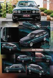 Mortal 1:64 BMW E34 M5 TOURING Vagón Diecast Juguetes Modelos Hobby Colección Regalos - Imagen 1 de 27
