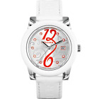Holler Soozi Analogue Woman's Watch - White Leather Strap - RRP 89.00