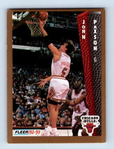 1992-93 Fleer John Paxson Chicago Bulls #35 - Picture 1 of 2