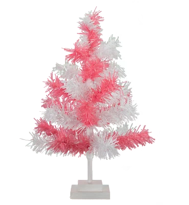Artificial Tinsel Christmas Tree Decorative Display Table-Top Multi-Color Trees - Image 1 of 4
