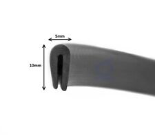 Car Door / Boot Black Rubber U Channel Edging Trim Seal Protection Strip Bumper