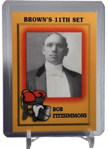 Bob Fitzsimmons 1997 Brown’s Boxing Cards 11th Set Promo Trading Card 🔥 - Picture 1 of 3