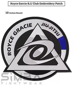 BJJ Gracie Patches BJJ Kimono Patch Royce Gracie Jiujitsu Embroidery Patches - Picture 1 of 4