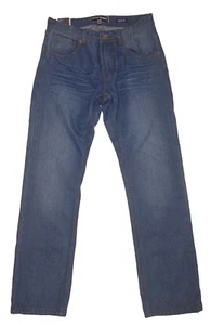 Pantalone jeans uomo 30x30 Michael Brandon slim dritto medio blu scuro vestibilità facile. - Foto 1 di 12
