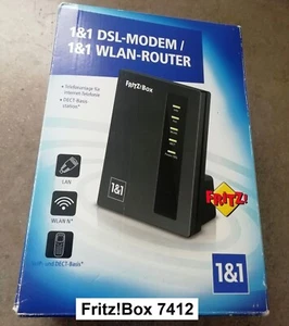 AVM Fritzbox FRITZ!Box 7412 WLAN Internet Router DSL DECT TAE klein und stark - Bild 1 von 5