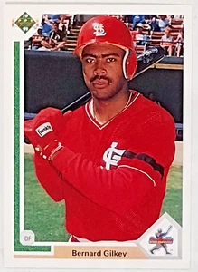 CARDINALS Baseball Trading Card 16 UPPER DECK 1991 Bernard Gilkey (C Star Rookie - Picture 1 of 2