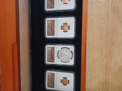 2009 Bicentennial & Chronical Set 4 BRONZE 1C NGC PF69RD & 1 P LINCOLN S$1 PF69 - Image 1 of 4