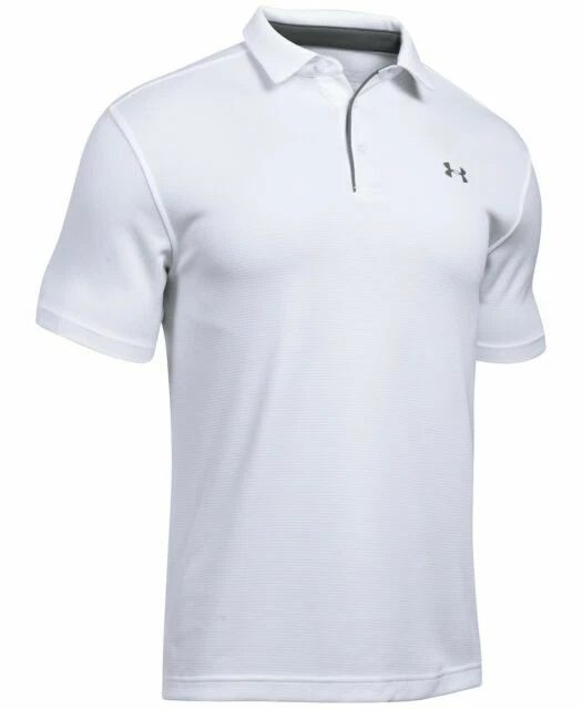 Under Armour Men's Tech Golf Polo - White, Medium