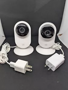 Lot of 2 YI Home Security Camera 1080p 2.4G WiFi IP Indoor Surveillance Camera - Picture 1 of 4