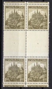 Czechoslovakia 1937 MNH Mi 386ZS Sc 240 Saint Barbara's Church, Kutná Hora **02 - Picture 1 of 2