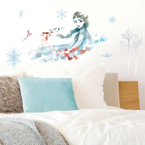 Roommates - DISNEY Frozen II Elsa Wasserfarben - Wandtattoo Wandsticker Wandilde - Bild 1 von 6