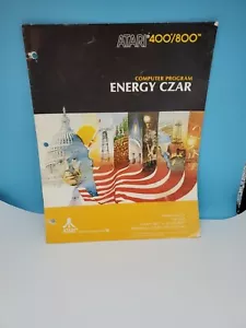 MANUAL ONLY FOR Atari 400 / 800 Computer ENERGY CZAR CX4121 - 1980 Cassette - Picture 1 of 7