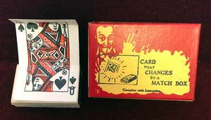 Tarjeta mágica vintage Sherms Master que cambia a caja de coincidencia - Imagen 1 de 2