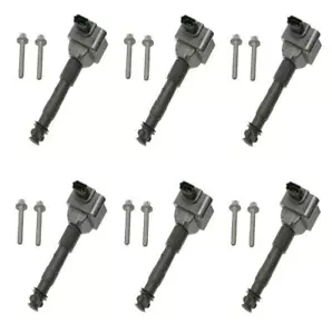 Beru ZS178 Set 6 Ignition Coil w/ Spark Plug Connectors For Boxster Cayman - Picture 1 of 1
