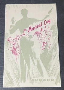 Cunard R.M.S. "Queen Mary" August 16, 1952 Musical Log -- Cunard Cruise Line - Picture 1 of 17
