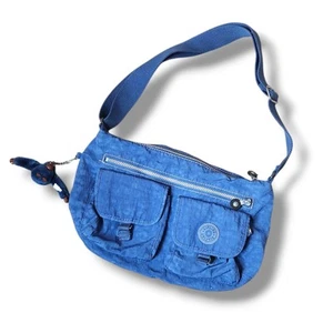Kipling Twinkle Blue Patti Crossbody Bag Schultertasche Nylon viele Taschen - Bild 1 von 7