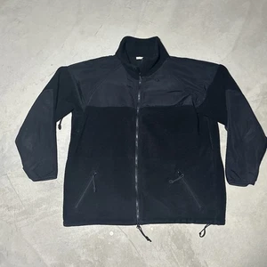US Army Gen III Cold Weather Jacket Fleece Black Polartec Military Spear SZ XL - Picture 1 of 12