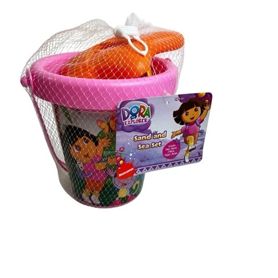 Juego de cubos de playa de arena y mar Dora la Exploradora 2008 nuevo Foto 1 de 4