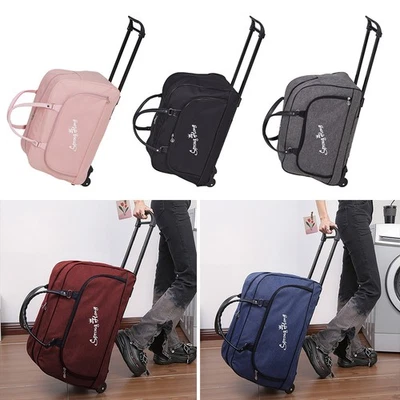 Large Travel Cabin Approved Luggage Duffel Bags Carry on Holdall on Wheels - Image 1 of 4
