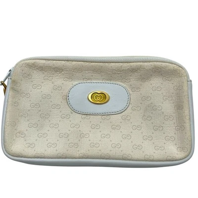 GUCCI GG Bolsa Blanca Mujer Auténtica 3.93 x 6.69 x 0.59 pulgadas Foto 1 de 4