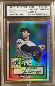 2007 eTopps eCon 5 National Convention SAN II SILVER /25 Joe DiMaggio YANKEES - Picture 1 of 2